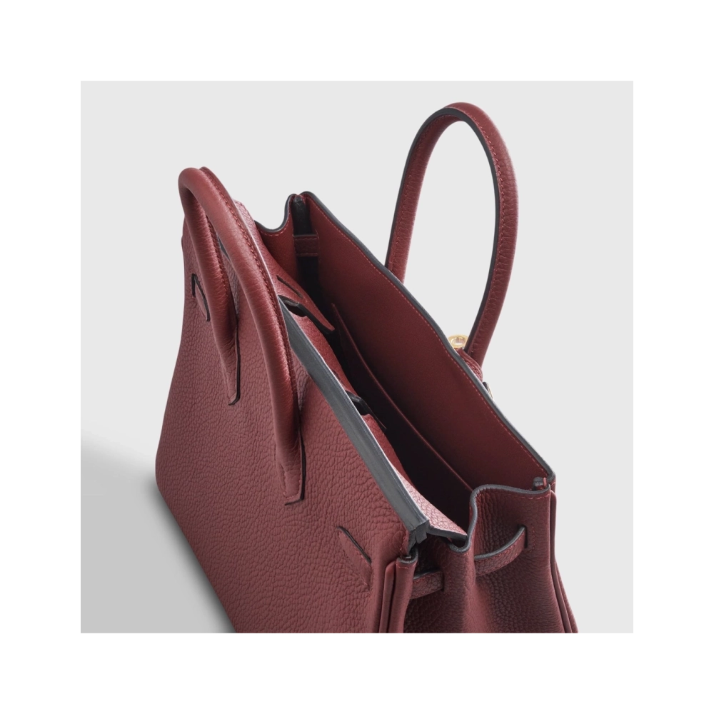 Hermes Birkin 25 Togo Rouge Sellier Retourne Gold Hardware,Hermes,BAGS