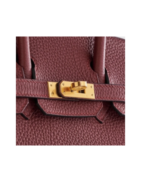 Hermes Birkin 25 Togo Rouge Sellier Retourne Gold Hardware,Hermes,BAGS