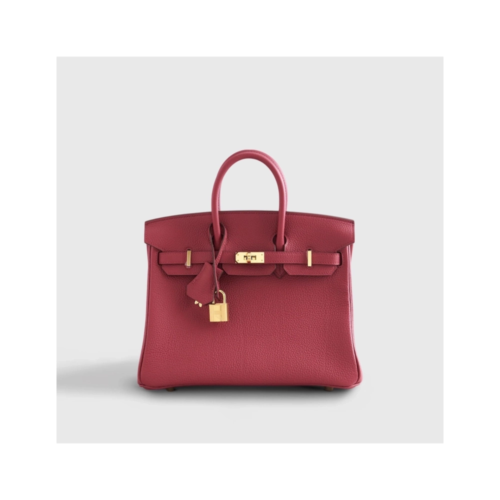 Hermes Birkin 25 Togo Rubis Gold Hardware,Hermes,BAGS