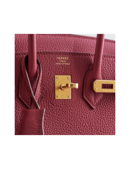 Hermes Birkin 25 Togo Rubis Gold Hardware,Hermes,BAGS