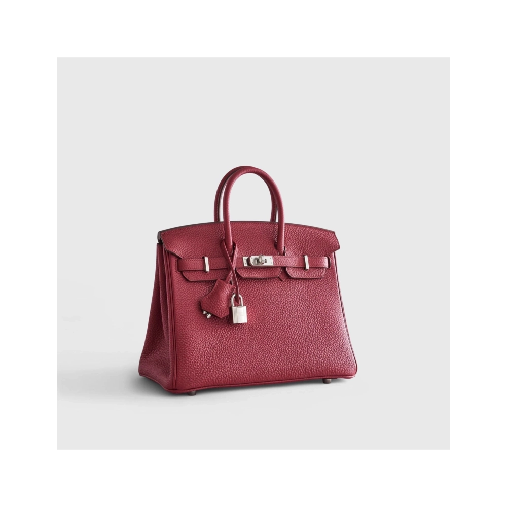 Hermes Birkin 25 Togo Rubis Palladium Hardware,Hermes,BAGS