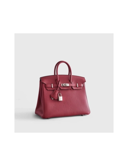 Hermes Birkin 25 Togo Rubis Palladium Hardware,Hermes,BAGS