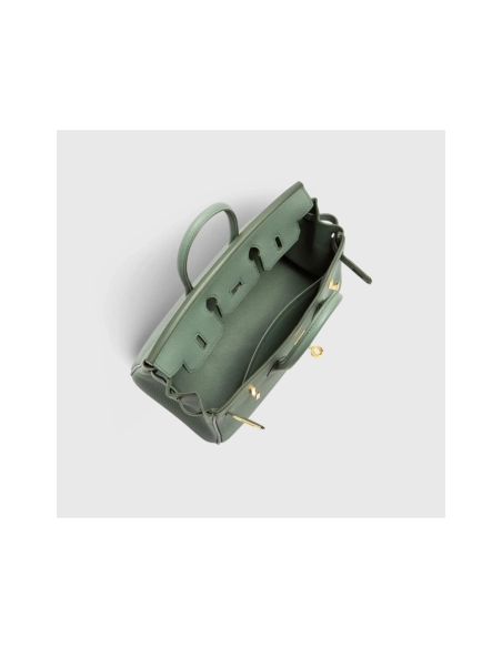 Hermes Birkin 25 Togo Vert Amande Gold Hardware Retourne,Hermes,BAGS
