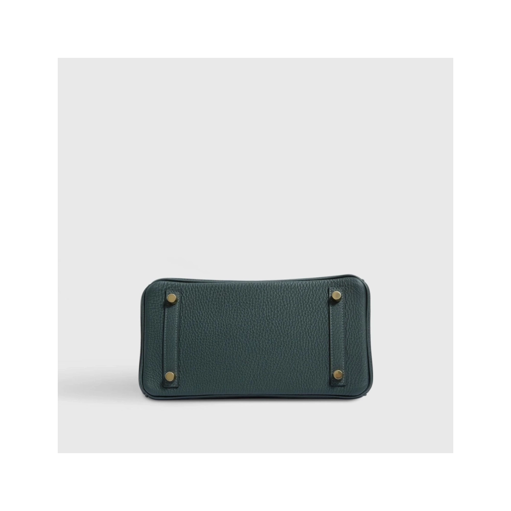 Hermes Birkin 25 Togo Vert Fonce Gold Hardware,Hermes,BAGS