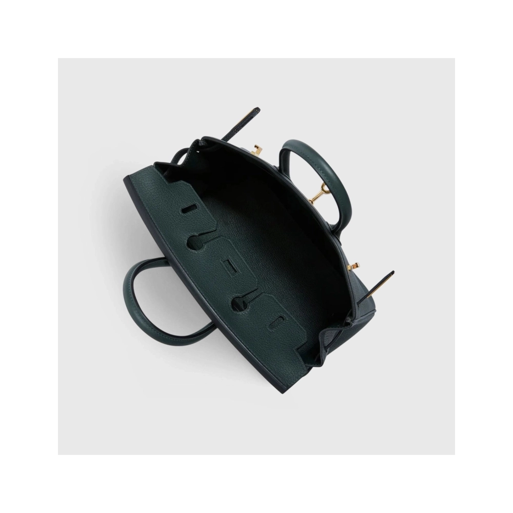 Hermes Birkin 25 Togo Vert Fonce Gold Hardware,Hermes,BAGS