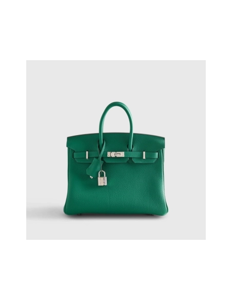 Hermes Birkin 25 Togo Vert Vertigo Palladium Hardware,Hermes,BAGS