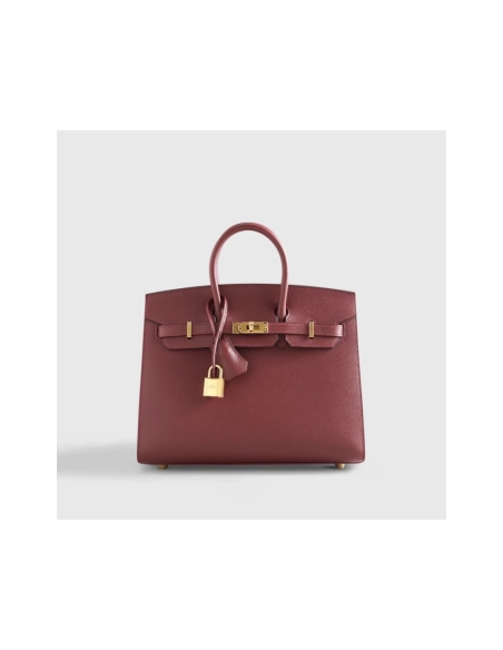 Hermes Birkin 25 Veau Madame Rouge H Gold Hardware,Hermes,BAGS