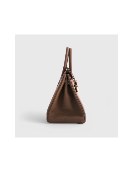 Hermes Birkin 30 Togo Etoupe Retourne Gold Hardware,Hermes,BAGS