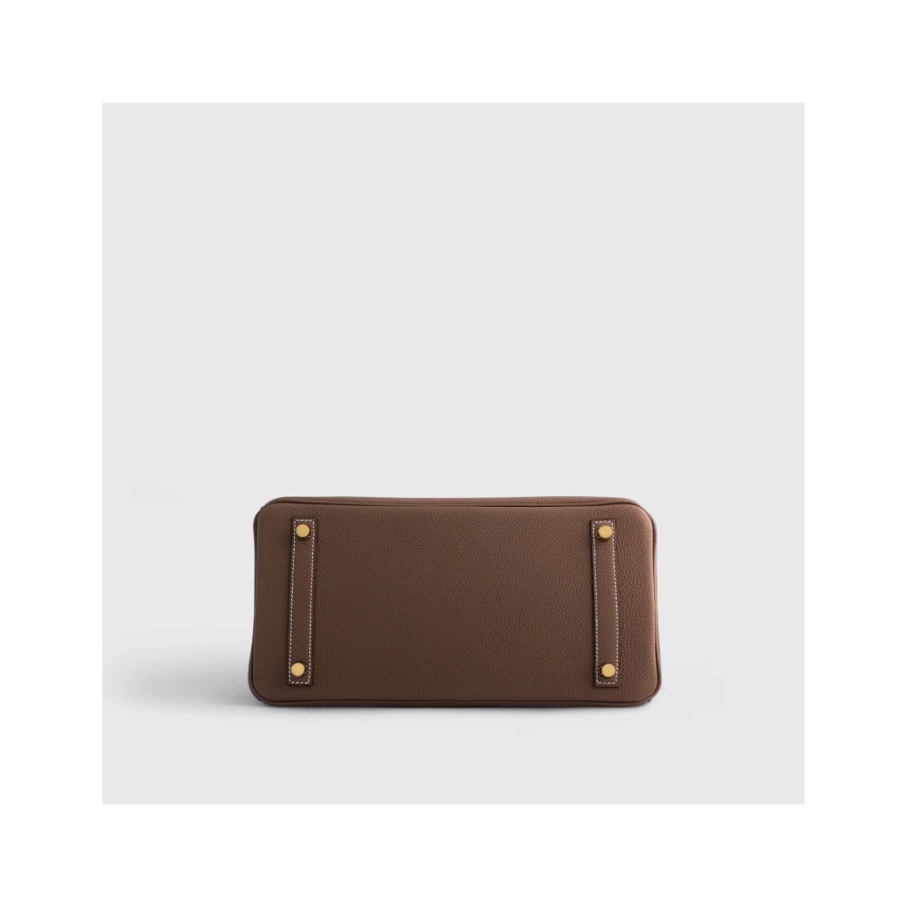 Hermes Birkin 30 Togo Etoupe Retourne Gold Hardware,Hermes,BAGS