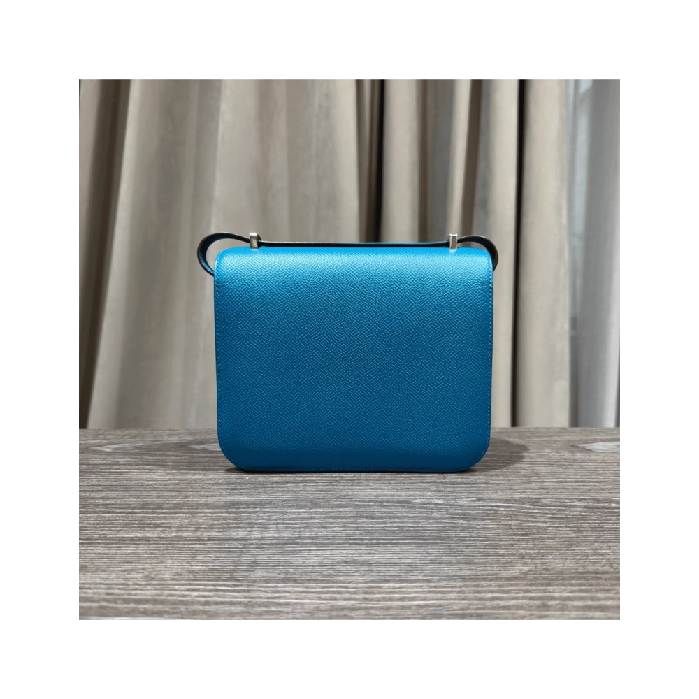 Hermes Bleu Izmir Constance 18 Epsom Palladium Hardware,Hermes,BAGS