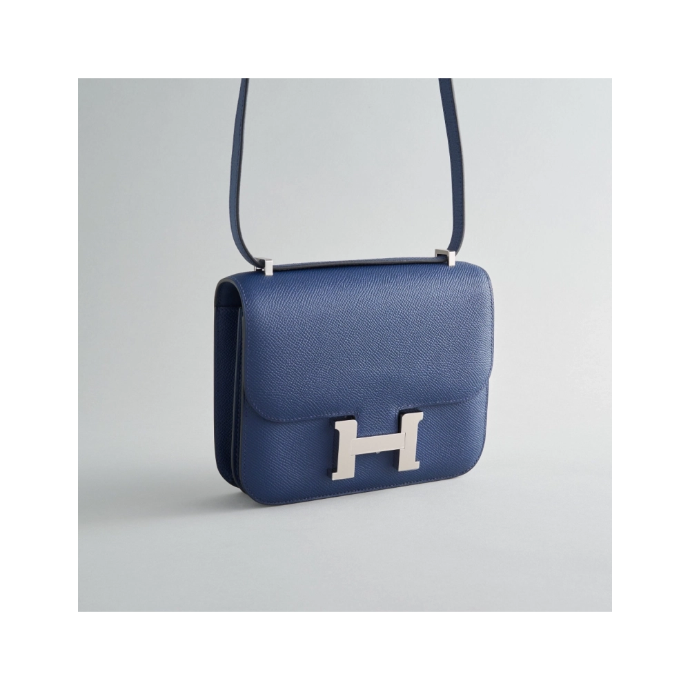 Hermes Constance 18 Epsom Blue Navy Palladium Hardware,Hermes,BAGS