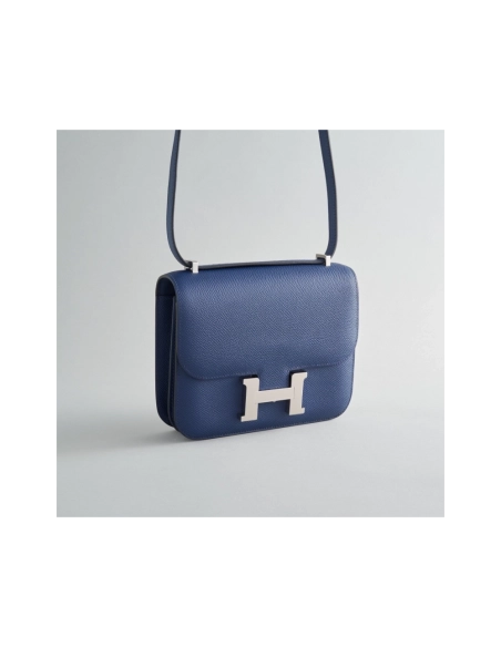 Hermes Constance 18 Epsom Blue Navy Palladium Hardware,Hermes,BAGS