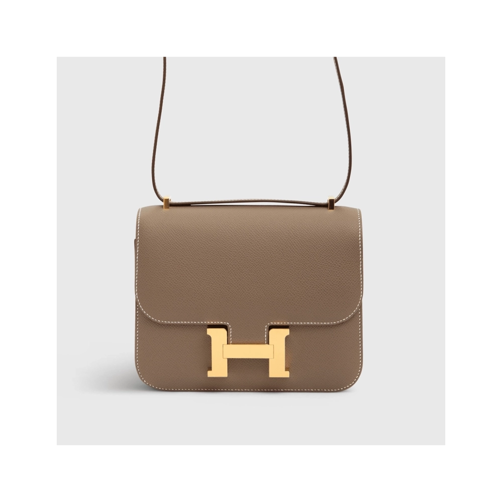 Hermes Constance 18 Epsom Etoupe Gold Hardware,Hermes,BAGS