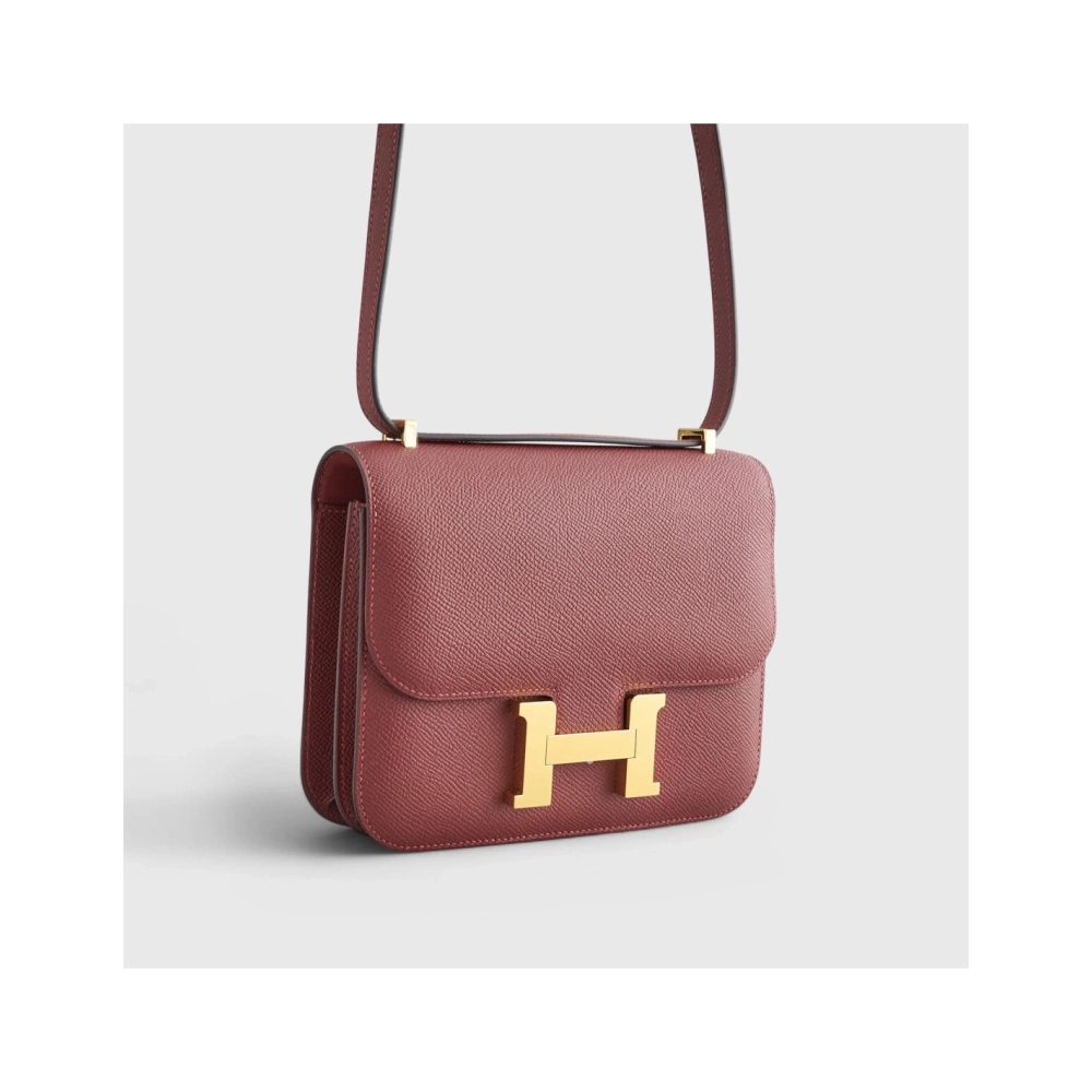 Hermes Constance 18 Epsom Rouge H Gold Hardware,Hermes,BAGS