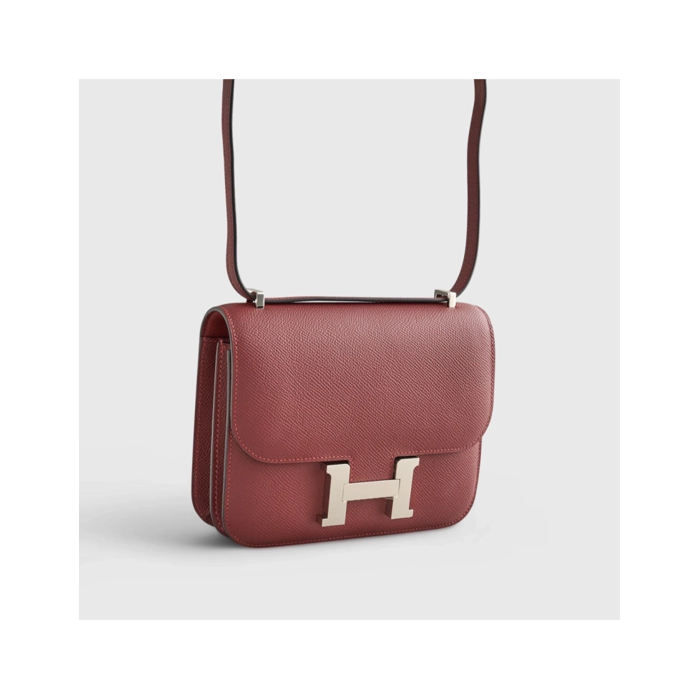 Hermes Constance 18 Epsom Rouge H Palladium Hardware,Hermes,BAGS