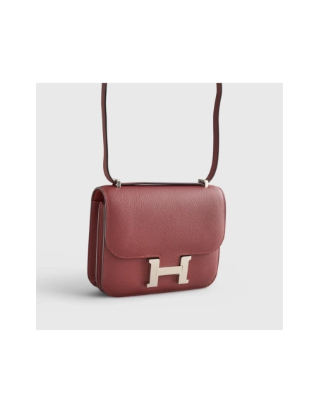 Hermes Constance 18 Epsom Rouge H Palladium Hardware,Hermes,BAGS