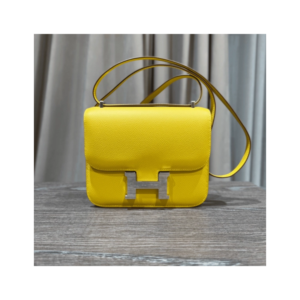 Hermes Cumin Constance 18 Mini Mirror Epsom Palladium Hardware,Hermes,BAGS