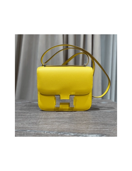 Hermes Cumin Constance 18 Mini Mirror Epsom Palladium Hardware,Hermes,BAGS