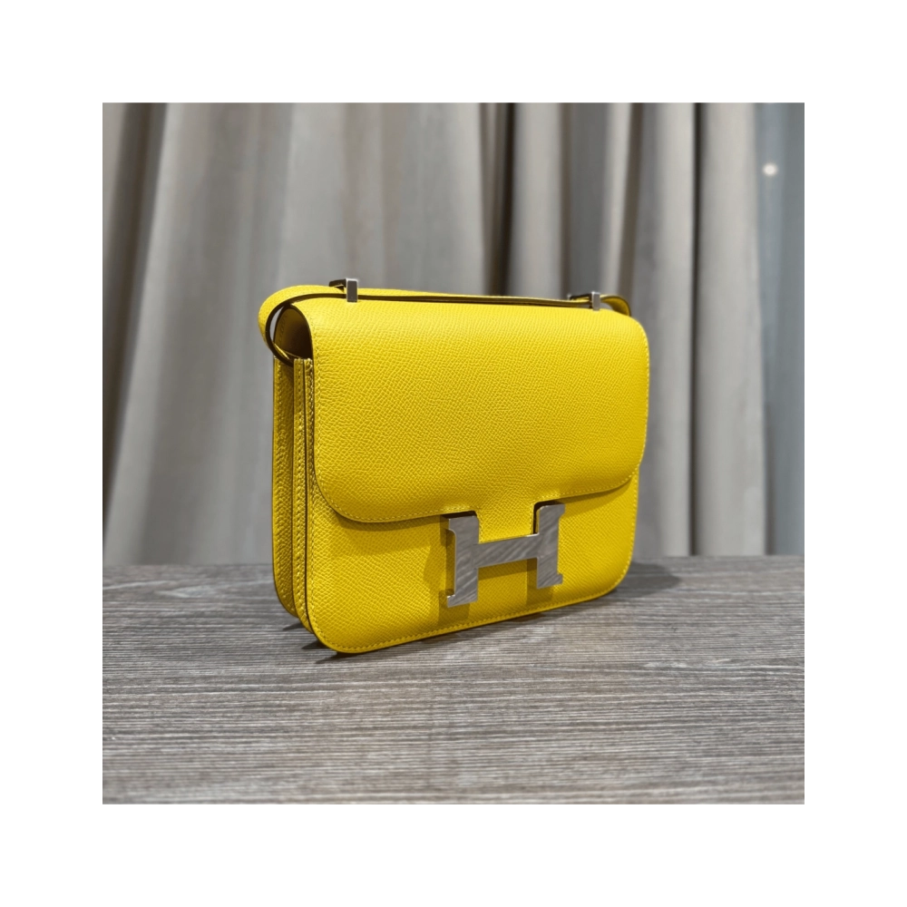 Hermes Cumin Constance 18 Mini Mirror Epsom Palladium Hardware,Hermes,BAGS