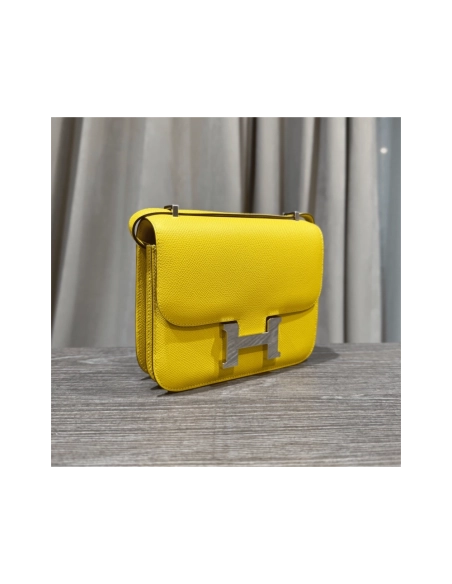 Hermes Cumin Constance 18 Mini Mirror Epsom Palladium Hardware,Hermes,BAGS