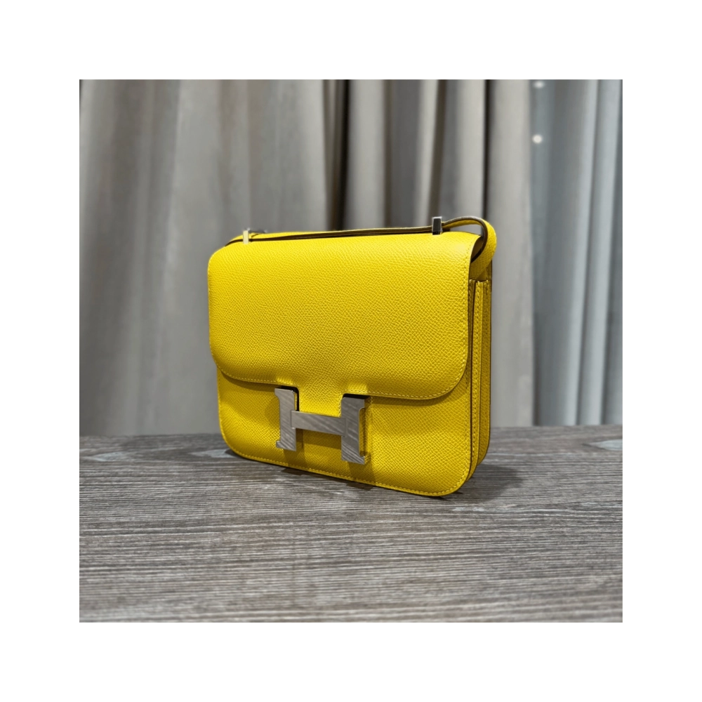 Hermes Cumin Constance 18 Mini Mirror Epsom Palladium Hardware,Hermes,BAGS