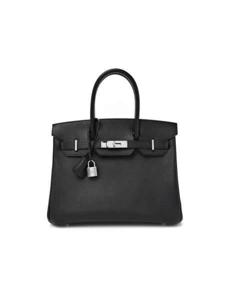 Hermes Epsom BIRKIN 30 Black,Hermes,BAGS