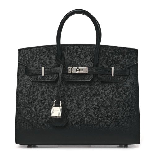 Hermes Epsom Birkin Sellier 25 Black,Hermes,BAGS