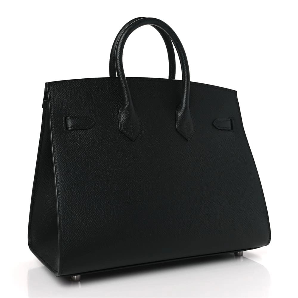 Hermes Epsom Birkin Sellier 25 Black,Hermes,BAGS