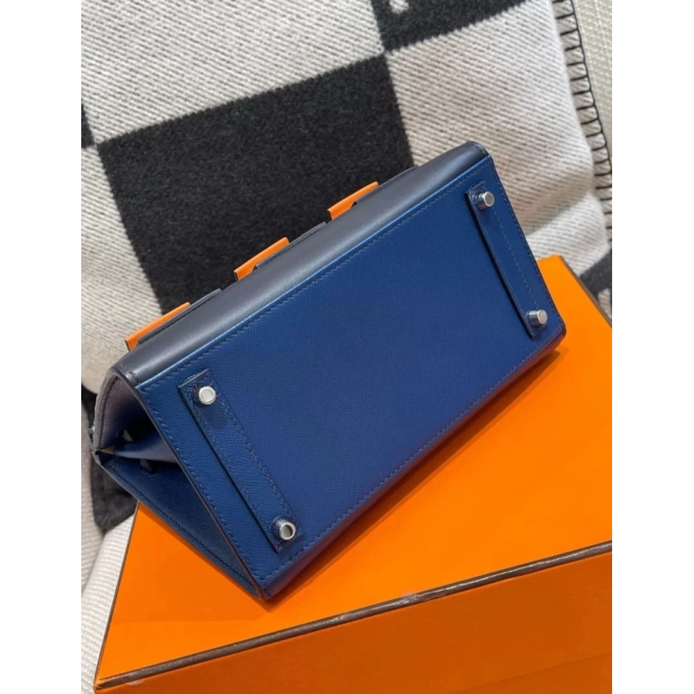 Hermes Faubourg Birkin 20 Bleu Marine,Hermes,BAGS