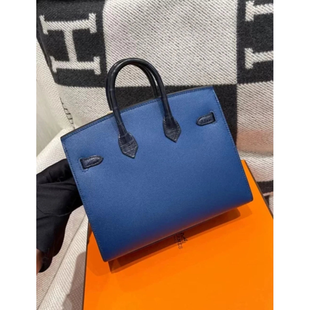 Hermes Faubourg Birkin 20 Bleu Marine,Hermes,BAGS