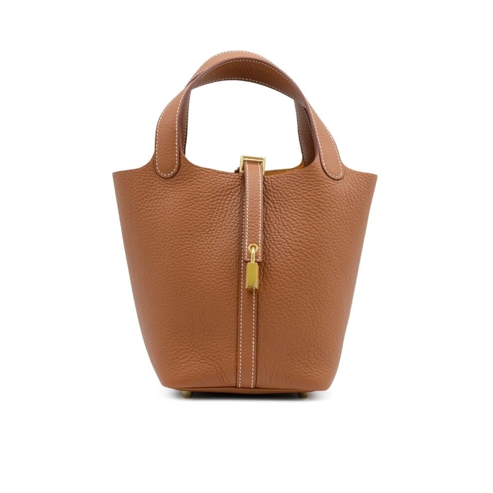 Hermes Gold Clemence Picotin Lock 18 Gold Hardware,Hermes,BAGS