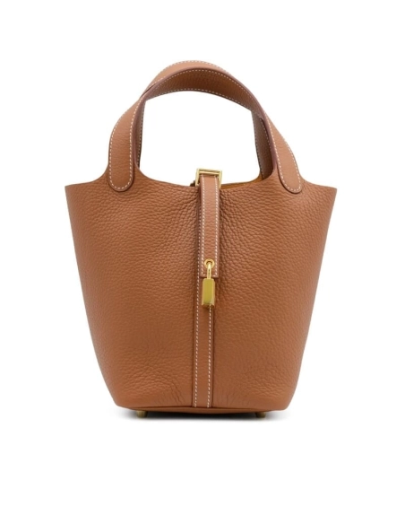 Hermes Gold Clemence Picotin Lock 18 Gold Hardware,Hermes,BAGS