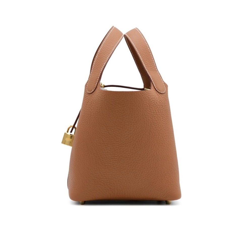 Hermes Gold Clemence Picotin Lock 18 Gold Hardware,Hermes,BAGS