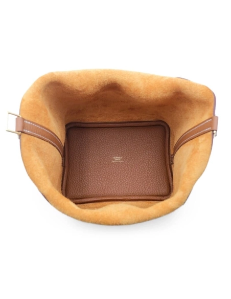 Hermes Gold Clemence Picotin Lock 18 Gold Hardware,Hermes,BAGS