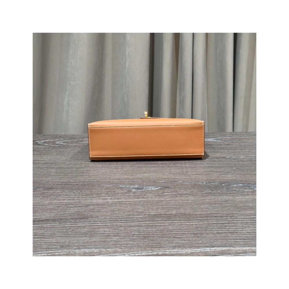 Hermes Gold Kelly Pochette Clutch Swift Gold Hardware,Hermes,BAGS