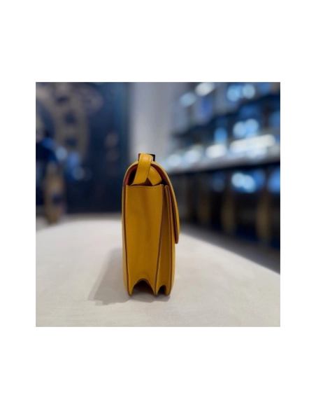 Hermes Jaune Amber And Rose Lipstick Constance 18 Verso Veau Evercolor Palladium Hardware,Hermes,BAGS