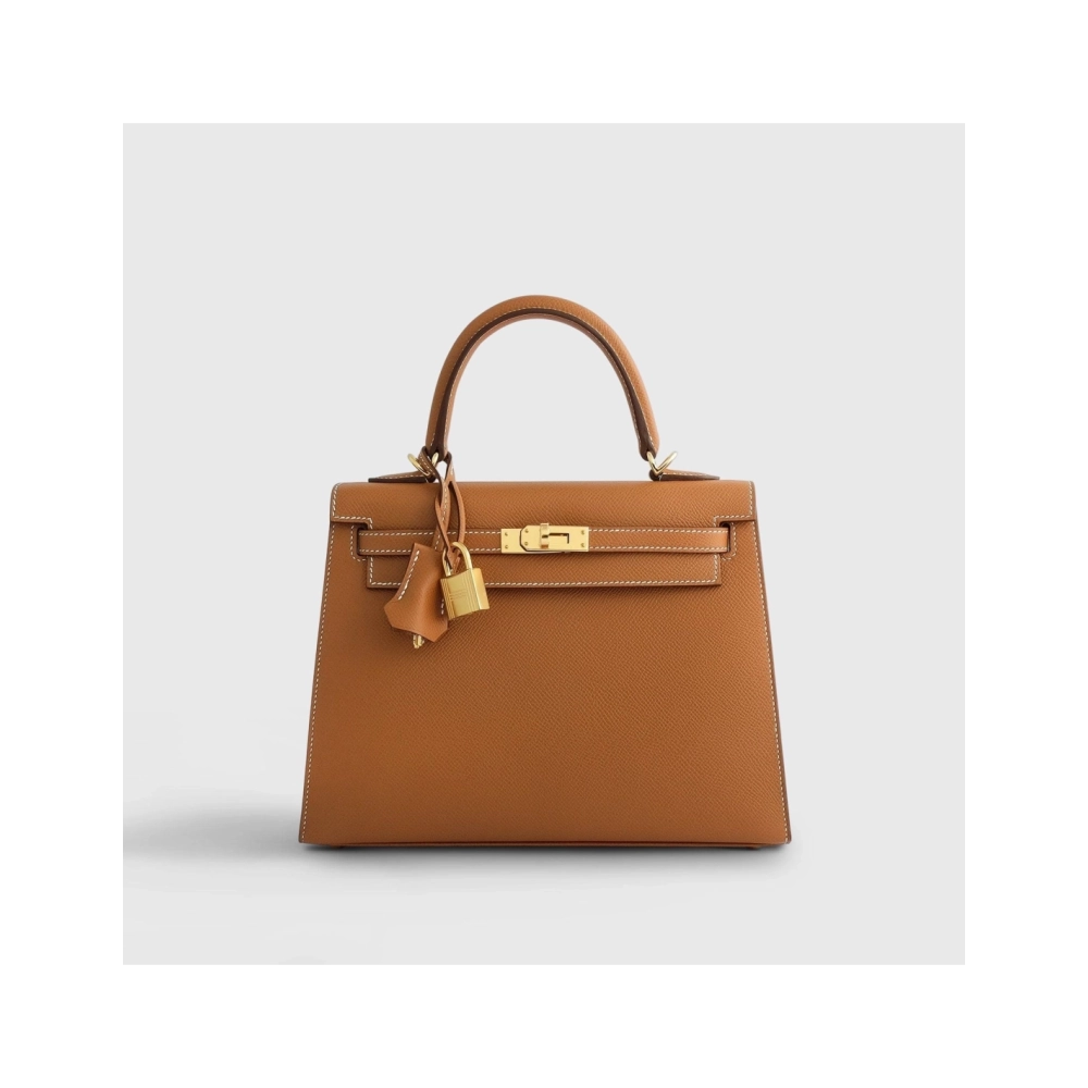 Hermes Kelly 25 Epsom Gold Sellier Gold Hardware,Hermes,BAGS