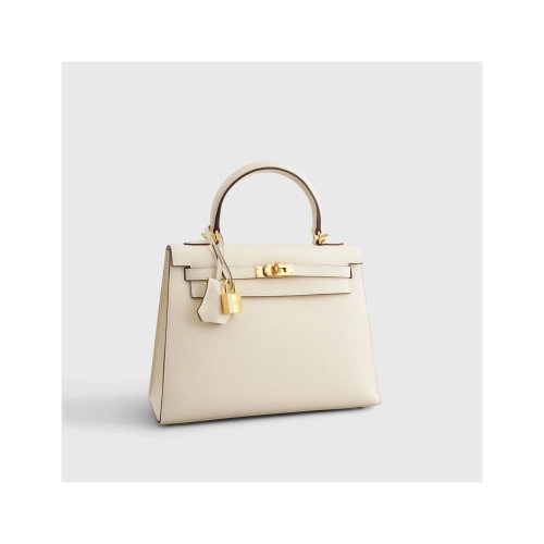 Hermes Kelly 25 Epsom Nata Sellier Gold Hardware,Hermes,BAGS