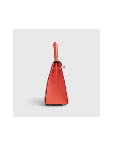 Hermes Kelly 25 Epsom Rose Texas Sellier Palladium Hardware,Hermes,BAGS