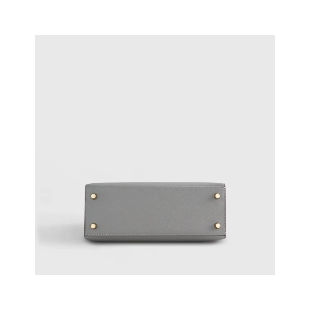 Hermes Kelly 25 Veau Madame Gris Meyer Sellier Gold Hardware,Hermes,BAGS