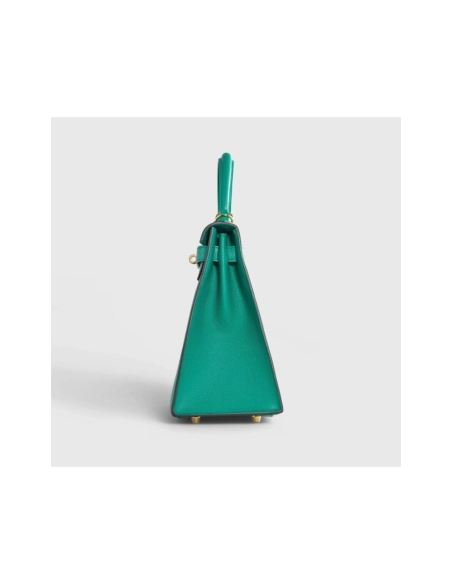 Hermes Kelly 28 Epsom Vert Jade Sellier Gold Hardware,Hermes,BAGS