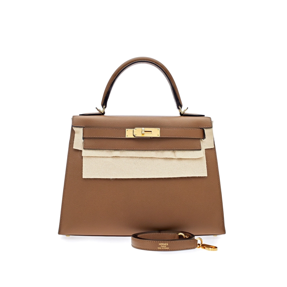 Hermes Kelly 28 Gold Epsom Gold Hardware,Hermes,BAGS