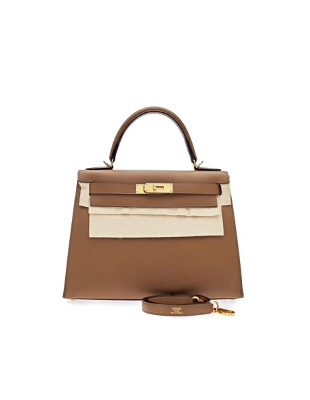 Hermes Kelly 28 Gold Epsom Gold Hardware,Hermes,BAGS