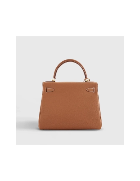 Hermes Kelly 28 Togo Gold Retourne W Nata Strap Gold Hardware,Hermes,BAGS