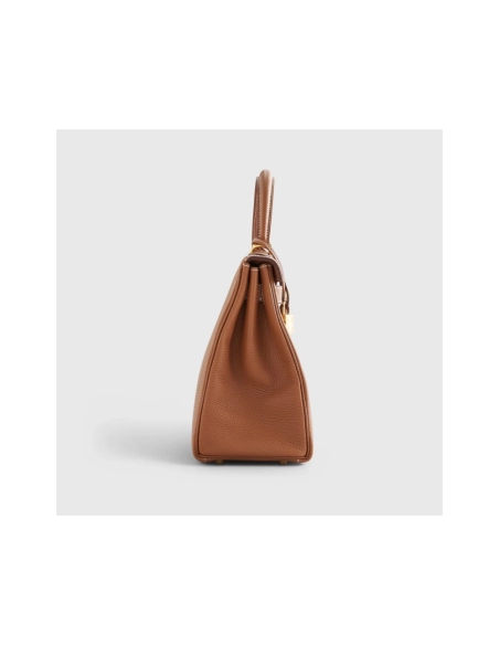 Hermes Kelly 28 Togo Gold Retourne W Nata Strap Gold Hardware,Hermes,BAGS