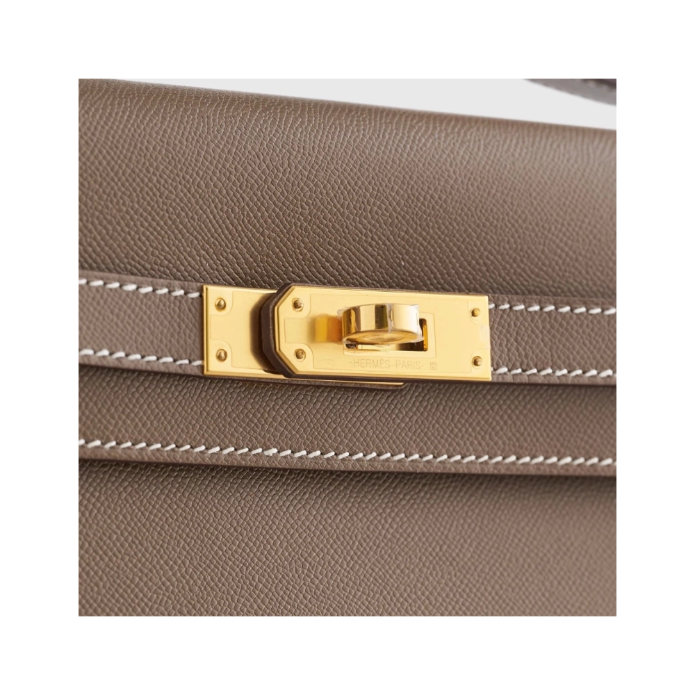 Hermes Kelly Elan 27 Veau Madame Etoupe Gold Hardware,Hermes,BAGS