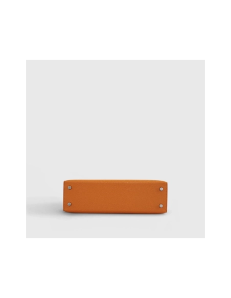 Hermes Kelly Mini Chevre Apricot Cuivre Sellier Palladium Hardware,Hermes,BAGS