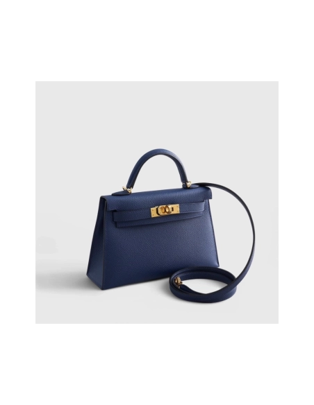 Hermes Kelly Mini Epsom Blue Navy Gold Hardware,Hermes,BAGS