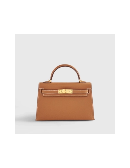 Hermes Kelly Mini Epsom Gold Sellier Gold Hardware,Hermes,BAGS