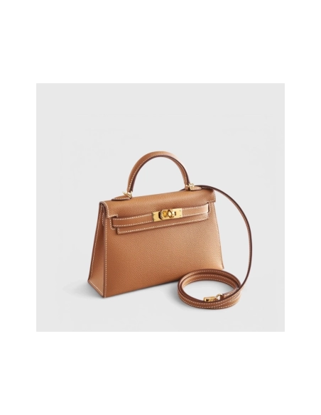 Hermes Kelly Mini Epsom Gold Sellier Gold Hardware,Hermes,BAGS